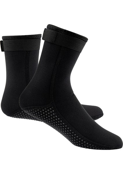 Erkekler Kadınlar Neopren Dalış Scuba Wetsuit Çizmeler 3mm Sörf Şnorkel Çorap Çorap Siyah Xs fiyatları