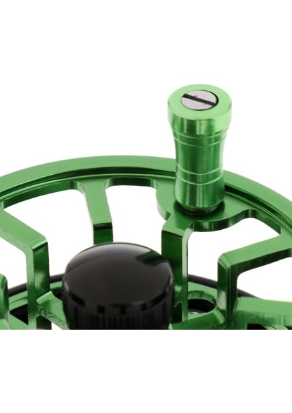 Cnc Işlenmiş Alüminyum Alaşımlar Sinek Balıkçılık Reel Sağ Solak 3 4WF Yeşil indirimleri