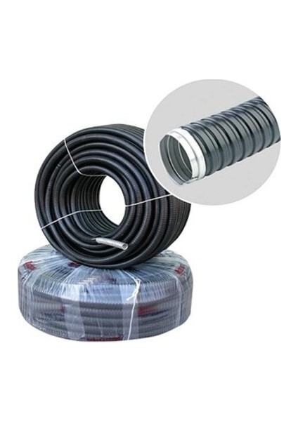 Q 21 mm Izoleli Çelik Spiral Boru 50 M