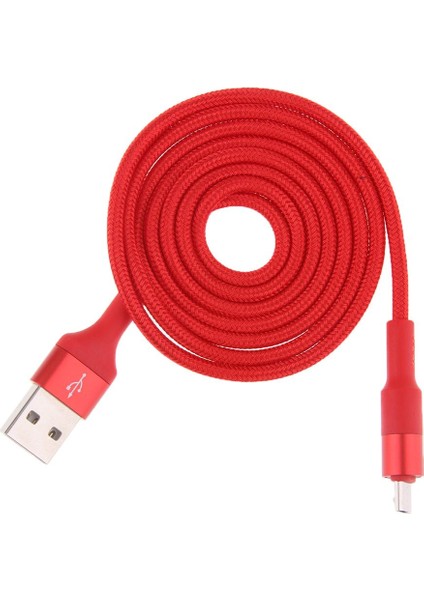 Usb Şarj Güç Kaynağı Adaptörü Android Cihazı Için Veri Kablosu Kırmızı (Yurt Dışından)