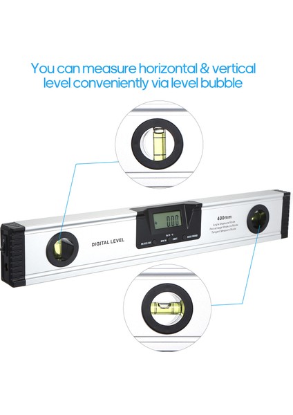 Beauty Life 400MM Dijital La-Ser Marangozluk Için Seviye Açı Ölçer  (Yurt Dışından)