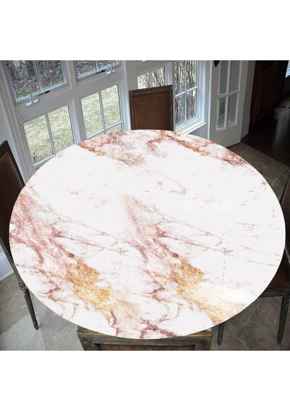 Kaymaz Polyester Yuvarlak Masa Örtüsü Masa Örtüsü Catering Olayları 59 "1.5m 02 B - 150cm (60 Inç) (Yurt Dışından)