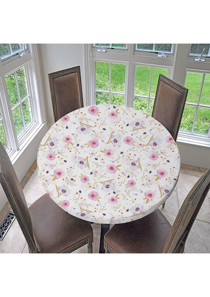 Kaymaz Polyester Yuvarlak Masa Örtüsü Masa Örtüsü Catering Olayları 59 "1.5m 05 E - 150cm (60 Inç) (Yurt Dışından)
