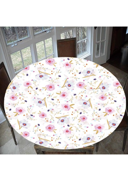 Kaymaz Polyester Yuvarlak Masa Örtüsü Masa Örtüsü Catering Olayları 59 "1.5m 05 E - 150cm (60 Inç) (Yurt Dışından)
