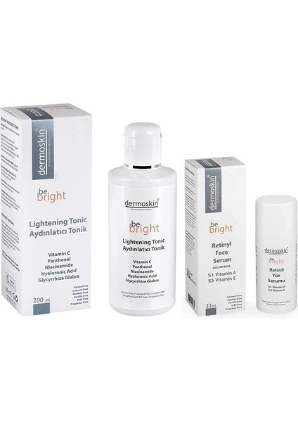 Be Bright Retinil Face 33 ml Yüz Serumu+Be Brıght Aydınlatıcı Tonik 200 ml
