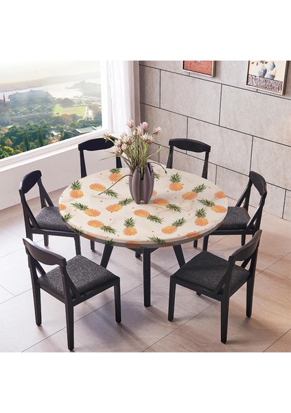 Kaymaz Polyester Yuvarlak Masa Örtüsü Masa Örtüsü Catering Olayları 59 "1.5m 03 C - 150cm (60 Inç) (Yurt Dışından)