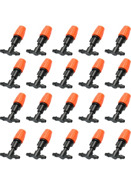 20 Adet Küçük Boy Plastik Ayarlanabilir Püskürtme Memeleri (Yurt Dışından)