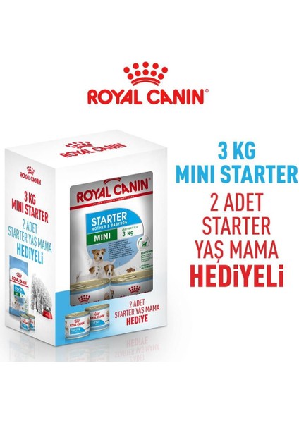 Mini Starter Yavru Köpek Maması 3 Kg+2 Konserve Hediyeli