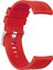 Oppo Watch 46 mm Kordon, Silicone Rapidbands Kırmızı ( Siyah Pimli ) 1