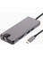 FC09 Type-C To Hdmı RJ45 Type-C Sd Kart USB 3.0 x 2 VGA Macbook Uyumlu 8ın1 Çevirici Adaptör 1