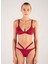 Belden Lastiklı Bordo Bikini Takımı 1