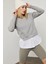 Gri Eteği Dokuma Sweatshirt 2KXK2-45807-03 3