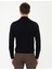 Erkek Lacivert Slim Fit Yarım Balıkçı Yaka Triko Kazak 50248534-VR033 4