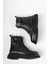 Deri Siyah Kadın Deri Postal Bot TRC49-216576 2