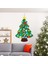 Keçe Noel Ağacı Zanaat Kapı Partisi Yürümeye Başlayanlar Için Ayrılabilir Süsler ile 33 ADET35X26 Inç Hissettim 3