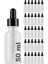 50 cc Şeffaf Damlalık Metal Siyah Sızdırmaz Kapaklı 50 ml Dropper Cam Serum Şişesi 30 Adet 1