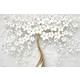Hobimania Kanvas Tablo Beyaz Gelincikler 70 x 120 cm Duvar Dekorasyon Moda Tablo