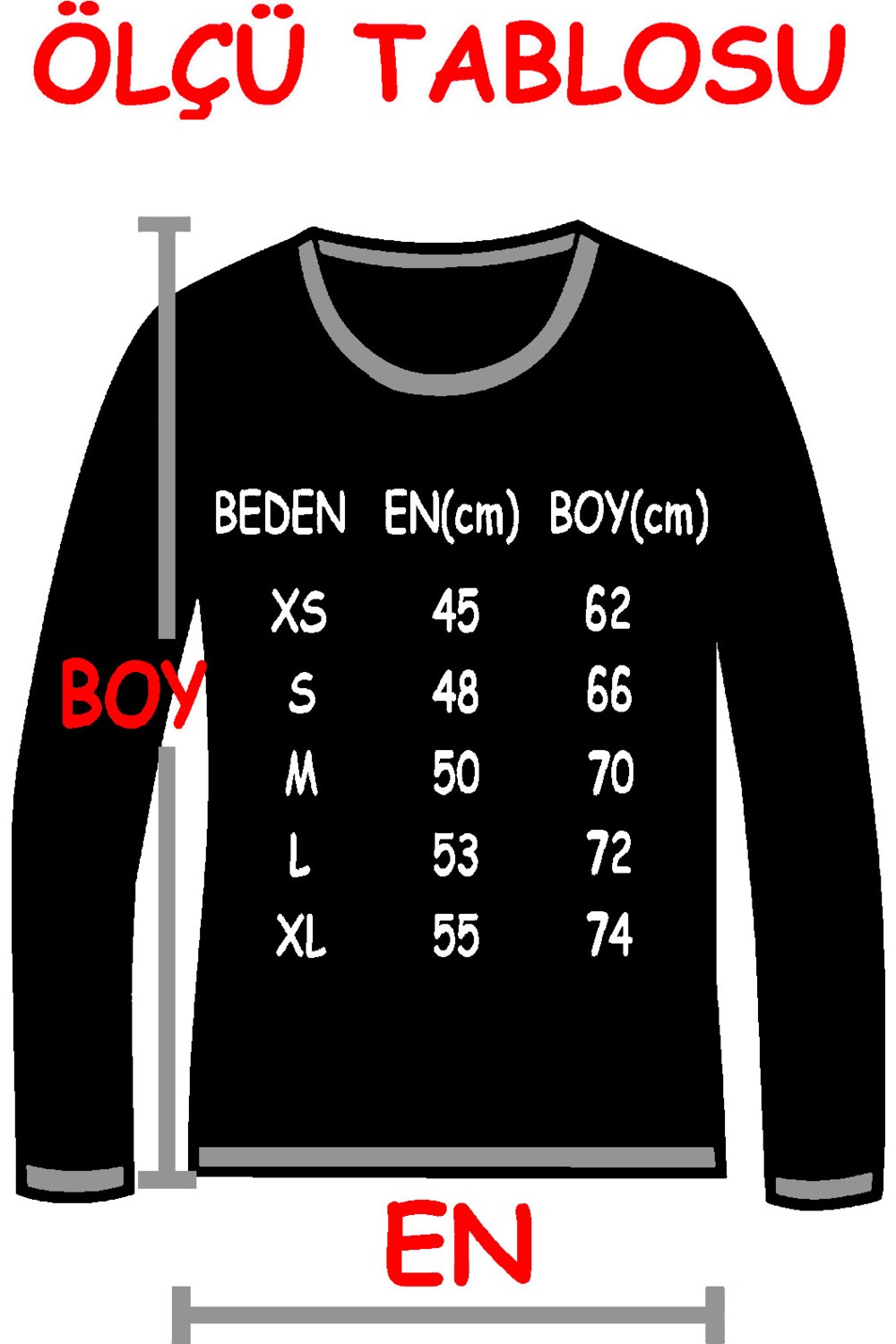 Rock&Roll Düz Baskısız Basic Bisiklet Yaka Siyah Uzun Kollu Penye Kadın T-Shirt görsel 6