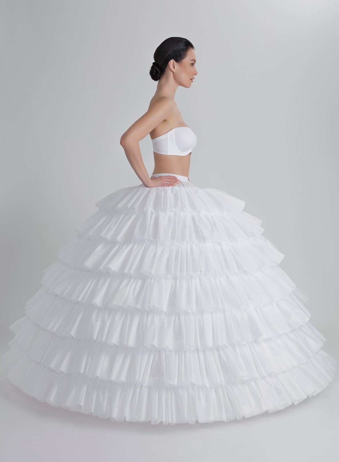 Mk Moda Atelier MKMODAATELIER 8 Telli Fırfırlı Jupon J-329E görsel 2
