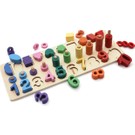Hamaha Wooden Toys Doğal Ahşap Eğitici Oyuncak Logaritma Geometrik Sayılar Simgeli HMH-031