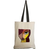 Atölye Arakne Renkli Kadın Desenli Tote Bag