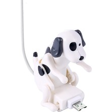 Flameer Başıboş Köpek Şarj Kablosu, Kambur Spot Köpek Smartphone Şarj Kablosu, Köpek Akıllı Telefon Şarj Çeşitli Modeller Için Uygun - Beyaz Mikro Usb (Yurt Dışından)