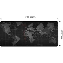 Yindiao Büyük Kauçuk Mouse Pad, Boyut: 800X300MM (Dünya Haritası) (Yurt Dışından)