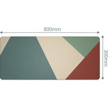 Yindiao Büyük Kauçuk Mouse Pad, Boyut: 800X300MM (Geometri) (Yurt Dışından)