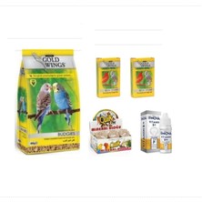 Gold Wings Petistanbul Gold Wings Yetişkin Muhabbet Kuşu Yemi ve Başlangıç Seti 5 Parça