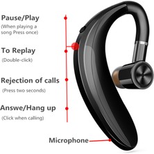Buyfun S109 5.0 Bluetooth Kablosuz Kulaklık Handsfree Iş Kulaklık (Yurt Dışından)