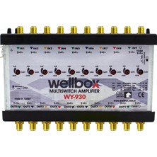 Wellbox 930 9ıf+1rf 30DB Ayarlı Multiswitch Amplıfıer