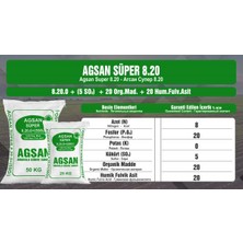 AGSAN Süper 8.20 Taban Gübre  - 1 Kg