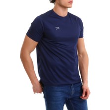 Raru Erkek Basic T-Shirt Tres Lacivert