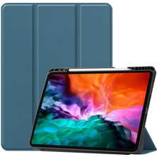 Lrtools Ipad Pro 12.9 Inç Için Deri Kapaklı Kalem Yuvalı Tablet Kılıfı   (Yurt Dışından)