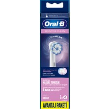 Oral-B Sensitive Clean 4'lü Diş Fırçası Yedek Başlığı EB60