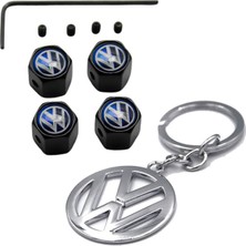 Gardenauto Volkswagen Alyanlı Sibop Kapağı ve Krom Anahtarlık