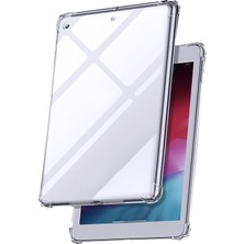 CoverZone Samsung Galaxy Tab A 2020 8.4 Inç Için Dört Köşeli Antishock Silikon Kılıf Şeffaf