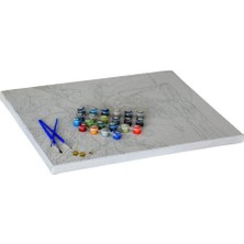 Womb Hobby Lavanta Bahçesi Sayılarla Boyama Seti 40 x 50 cm (Tuvale Gerili)