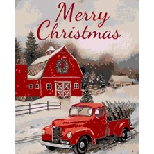 Womb Hobby Marry Chrismas Sayılarla Boyama SETI(40 x 50 cm Tuval Şasesine Gerili)