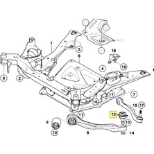 Heropar Bmw E60 ve E61 Uyumlu x Drive Frow Üst Salıncak Rotili 31126779840