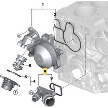 Heropar Bmw Uyumlu N47 N57 N57S Motor Su Flanşı 11117800048