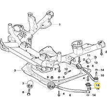 Heropar Bmw E53 X5 Uyumlu Frow Üst Rotil 31126756491