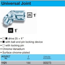 Hazet 1" Universal Mafsal Lokma Mafsalı