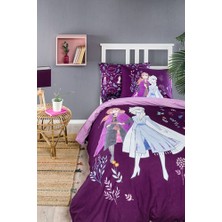 Özdilek frozen natural tek kişilik disney lisanslı lastikli fitted çarşaf çocuk nevresim takımı