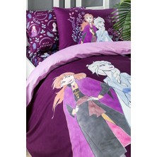 Özdilek frozen natural tek kişilik disney lisanslı lastikli fitted çarşaf çocuk nevresim takımı