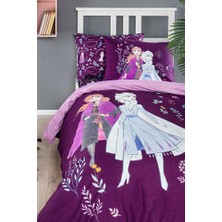 Özdilek frozen natural tek kişilik disney lisanslı lastikli fitted çarşaf çocuk nevresim takımı