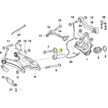 Heropar Bmw Uyumlu E38 E39 E60 E65 X5 ve Z8 Frow Arka Salıncak Bağlantıs 1090030