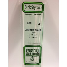 Evergreen 246 0,75*355 mm Ceyrek Daıre CUBUK-6ADET -Beyaz