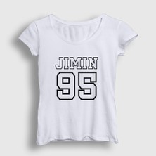 Presmono Kadın Beyaz 95 K Pop Jimin Bts T-Shirt