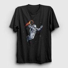 Presmono Unisex Siyah Dunk Astronaut Space Astronot Uzay T-Shirt
